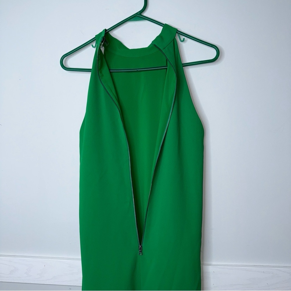 Alice + Olivia Vibrant Green Razor Back Dress - Picture 11 of 11